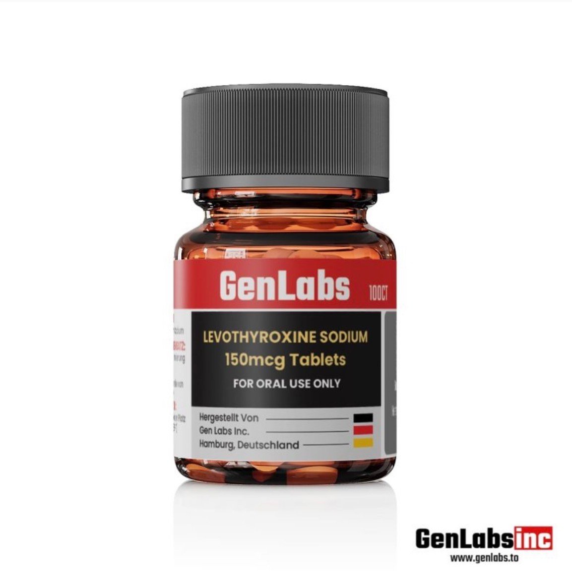 Levothyroxine Sodium 150 Mcg – (100 Tablets) – Genlabs — Certificate of Analysis