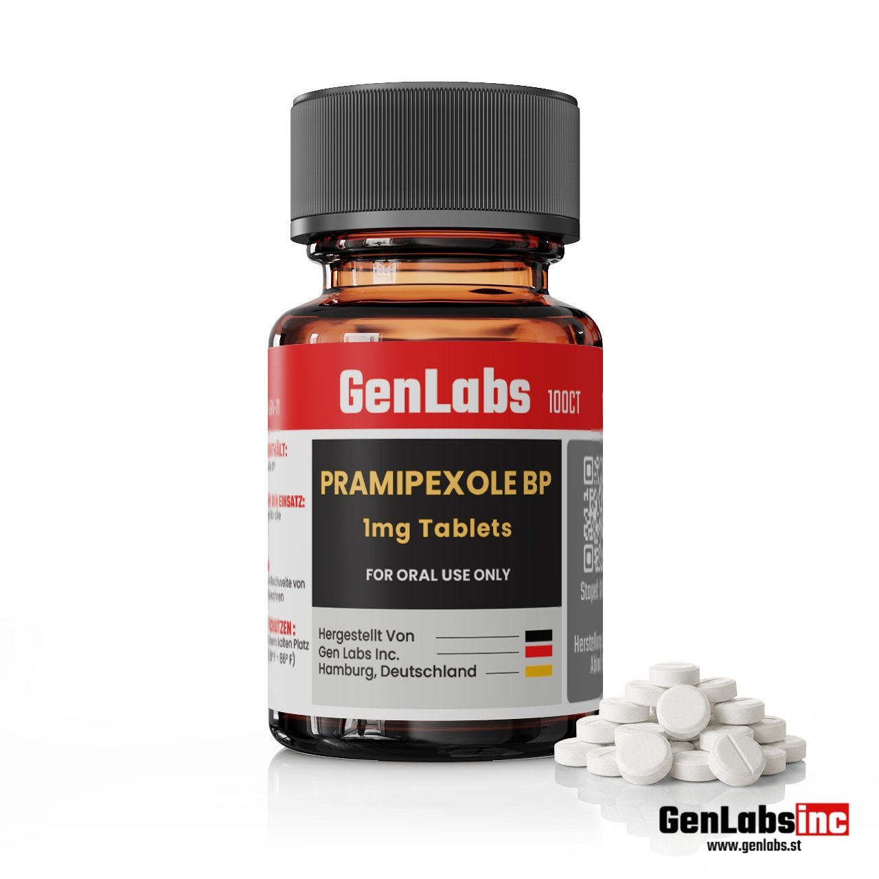 Pramipexole BP 1 Mg – (100 Tablets) - Genlabs