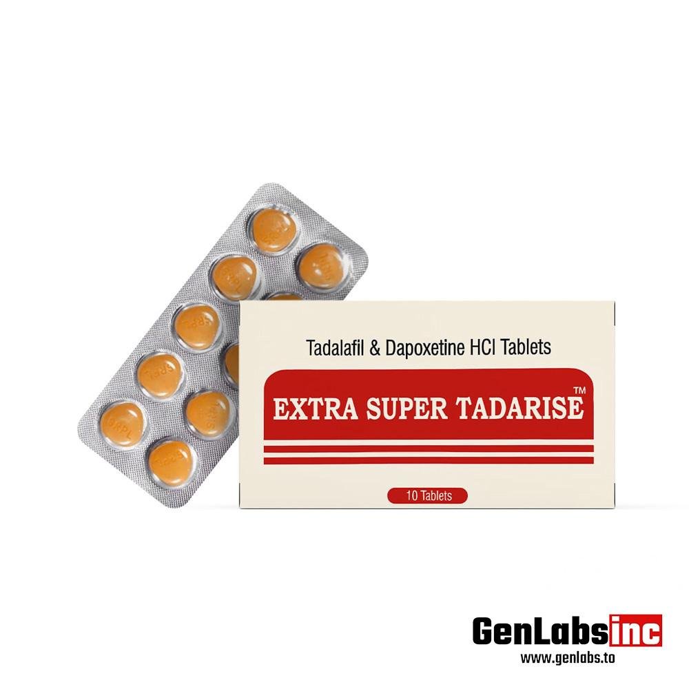 Tadalafil 20mg With Dapoxetine 60mg (extra Super Tadarise) 10 Tablet Pack - Sunrise Remedies Pvt Ltd