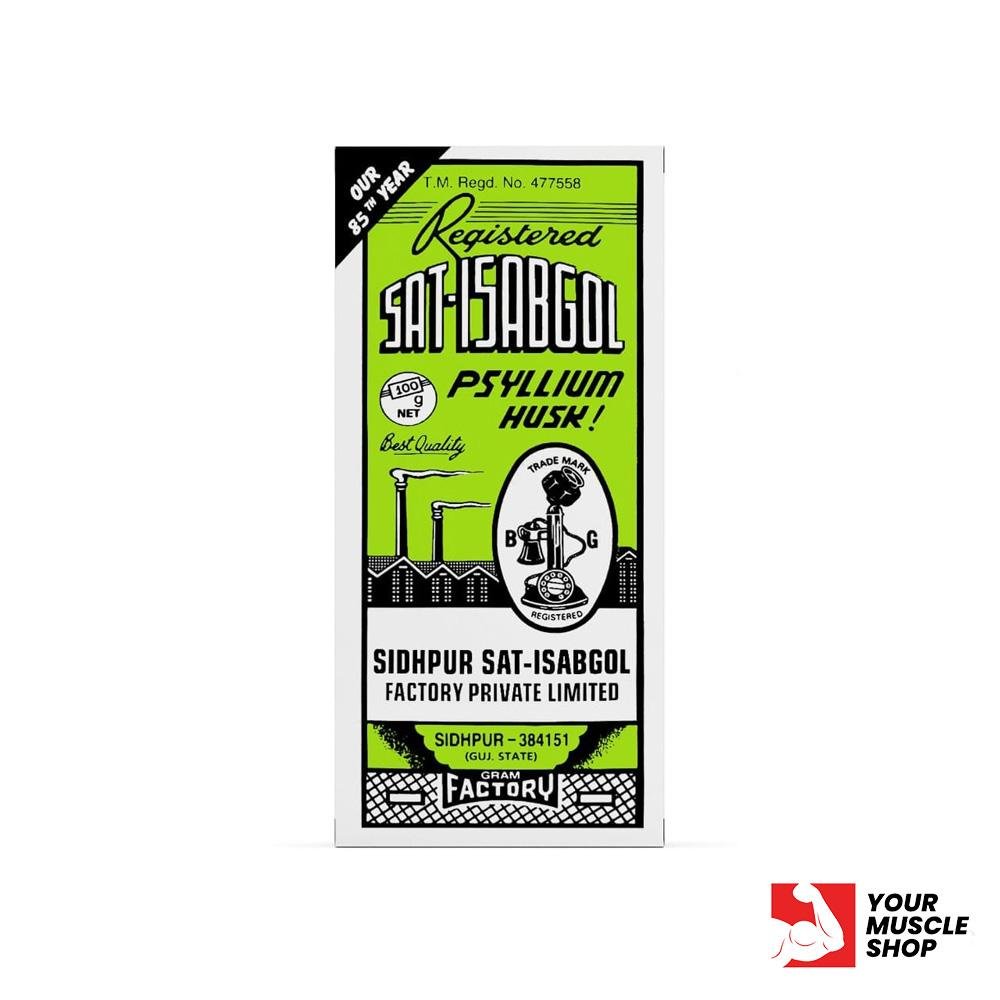 Sat - Isabgol ( Psyllium Husk ) (100g Powder Based) For Constipation - Sidhpur