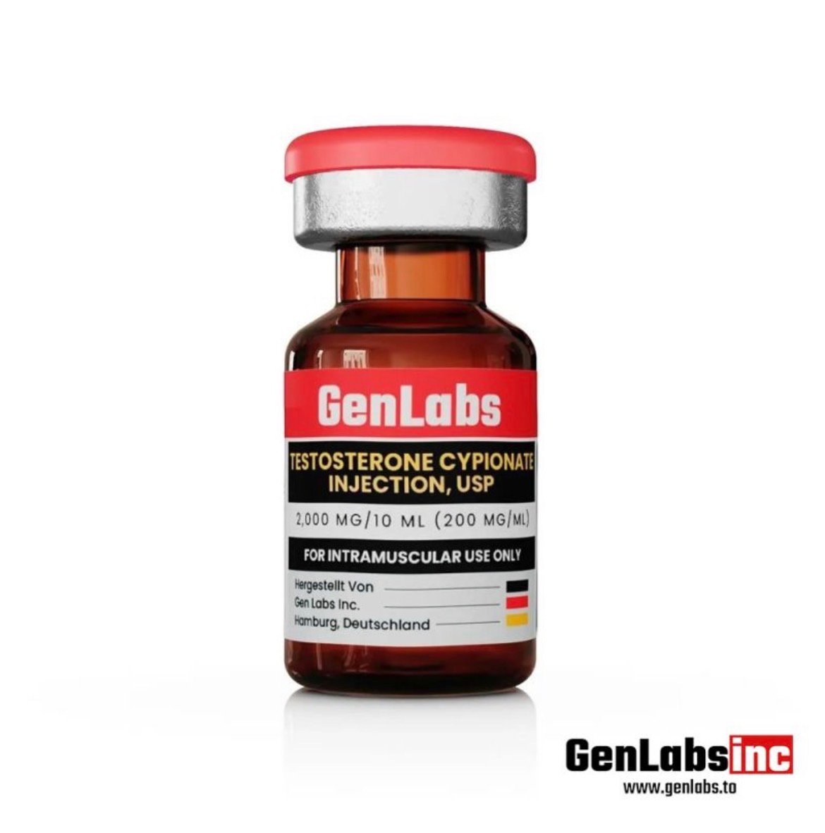 TESTOSTERONE CYPIONATE 200MG / PER ML – GENLABS