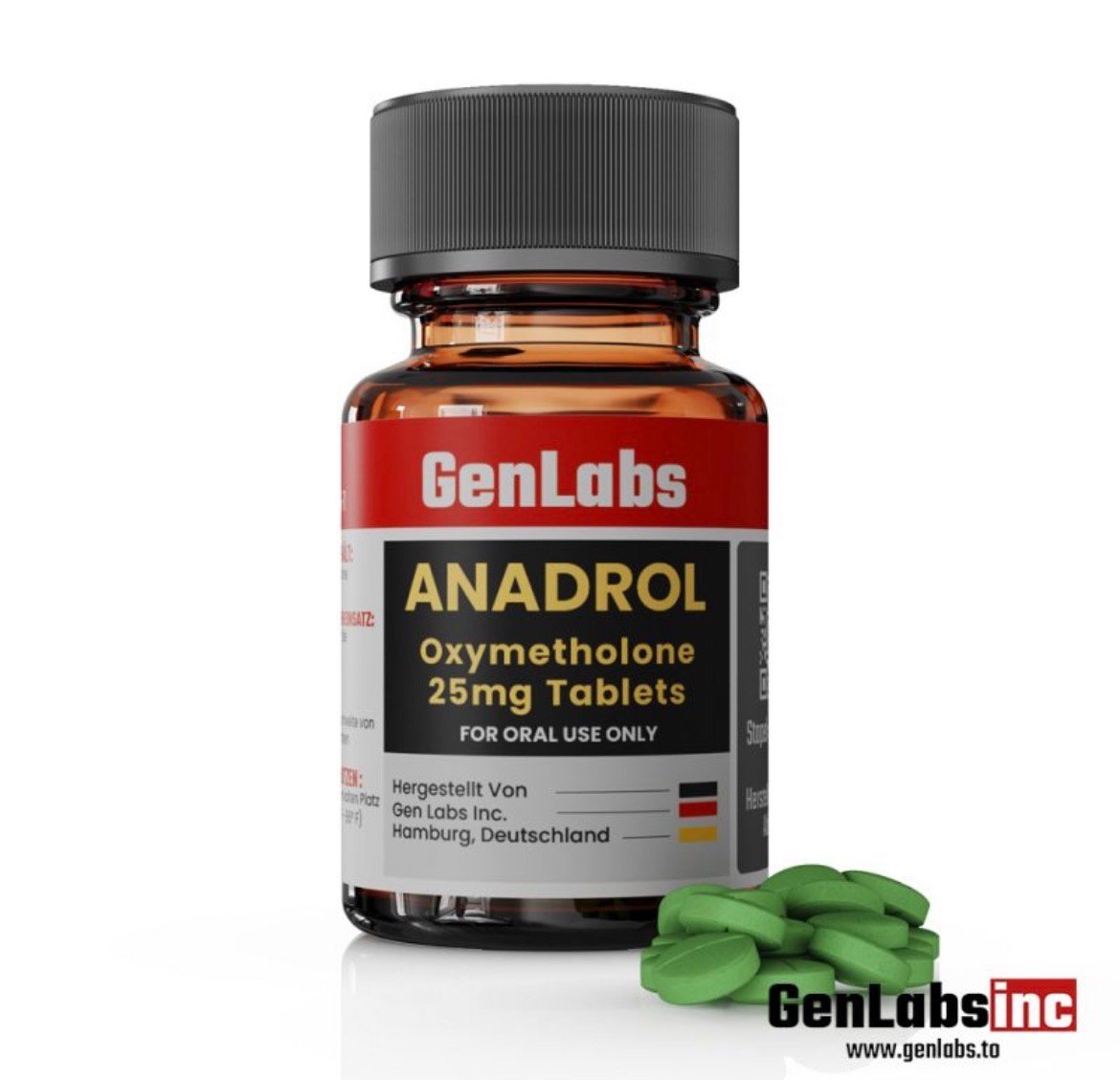 Anadrol 25 (oxymetholone) – 25 mg – 200 Tablets – Genlabs