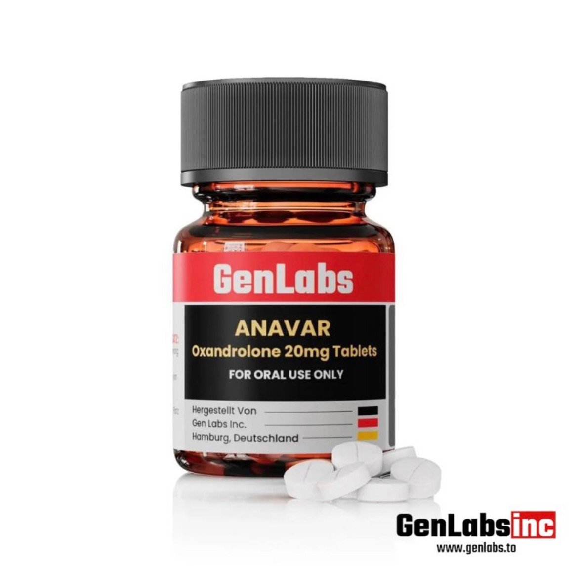 Anavar (oxandrolone) 20 mg – 100 Tablets – Genlabs