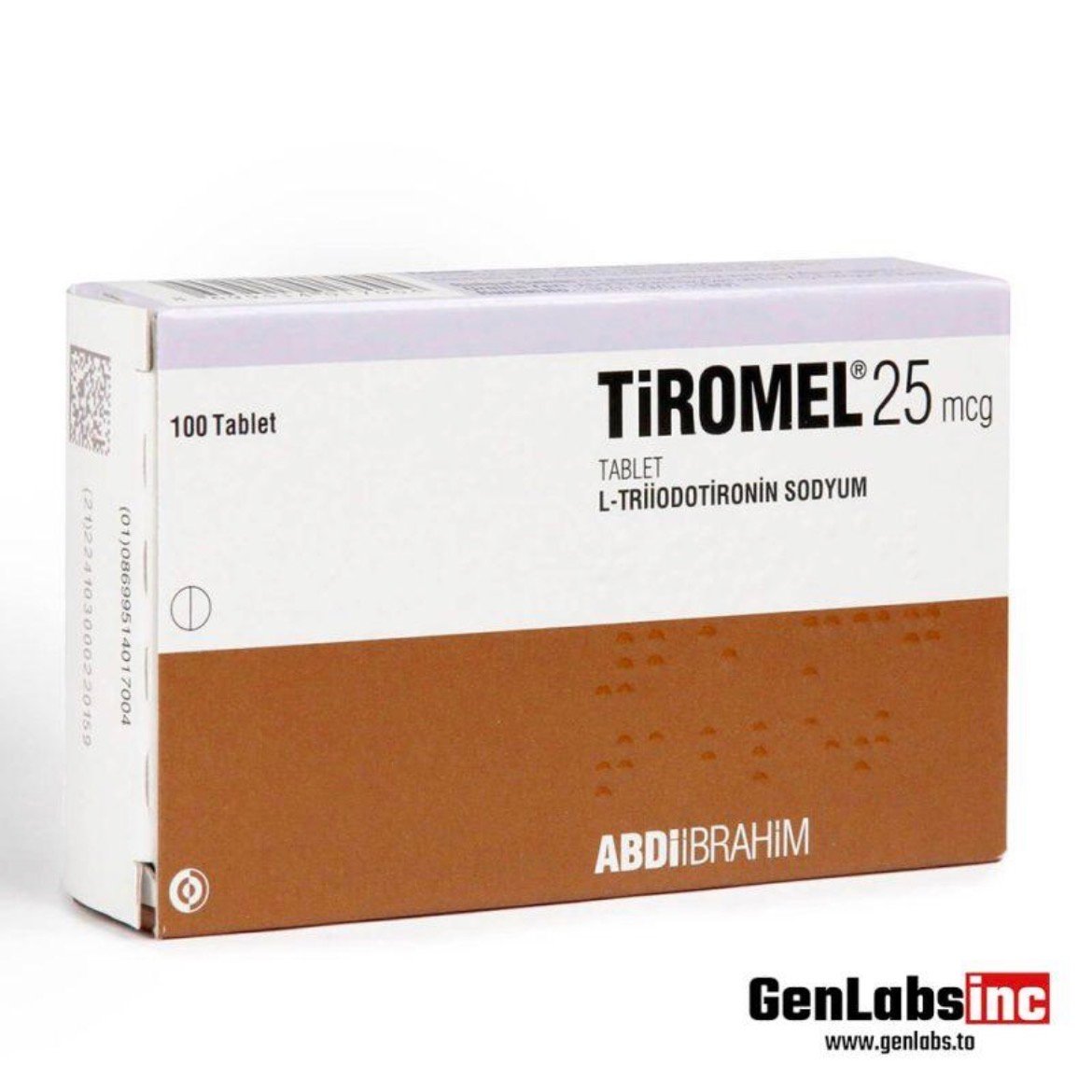 T3 Tiromel ( Liothyronine Sodium ) 25mcg Per Tablet (100 Tablets Box) – Abdi Ibrahim Pharma